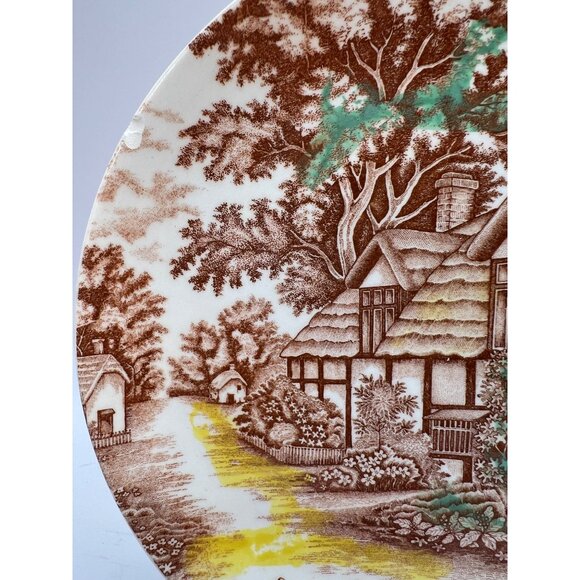 Vtg World Wide Quality English Cottage Plate - Picture 3 of 8